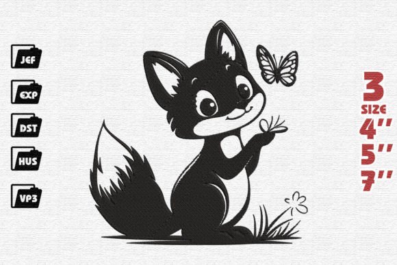 Cute Fox with Butterfly Embroidery: A Designer’s Review