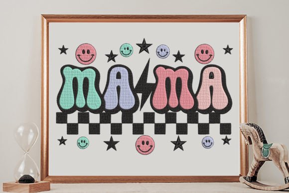 Mama Smiley Emoticon Embroidery Business Review