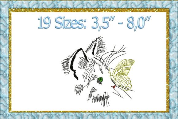 Review: Cat with a Butterfly Embroidery Design