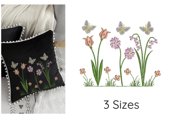 Review: Garden Butterflies Embroidery Design for Etsy Shops