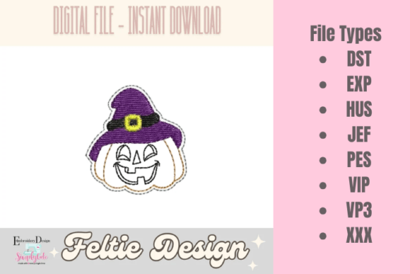 Review: Happy Pumpkin ITH Feltie for Small Business Merch