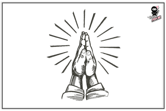 Review: Praying Hands Christian Embroidery Design