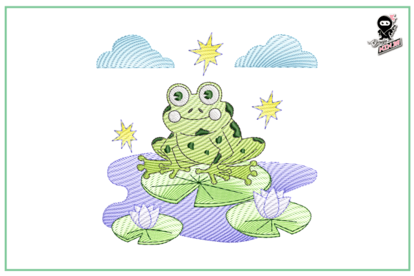 Reviewing Cute Baby Frog Embroidery for Kids