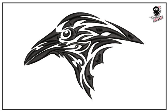 Reviewing the Raven Bird Embroidery Design