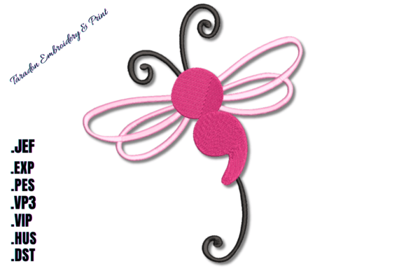 Semicolon Dragonfly Machine Embroidery Review
